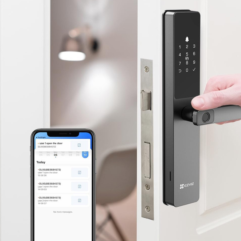 EZVIZ DL05 – Serrure Connectée WiFi avec Empreinte Digitale | Maroc